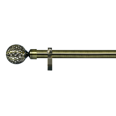 0.6 MM Thickness Electroplated AB Color Curtain Rod For Window Curtain Decoration