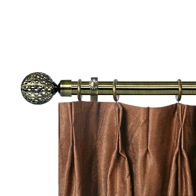 0.6 MM Thickness Electroplated AB Color Curtain Rod For Window Curtain Decoration